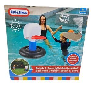 NEW Little Tikes Splash & Score Inflatable Basketball Hoop 3+ Pool Toy